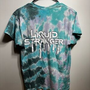 Liquid Stranger Blue Tyie Dye T-Shirt with Infinity Symbol